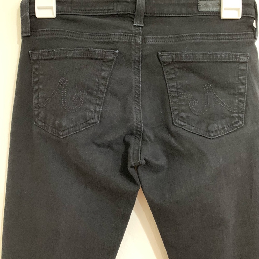 AG Adriano Goldschmied Jeans Women's 25 Black Ankle Distressed Super Skinny - Picture 12 of 16